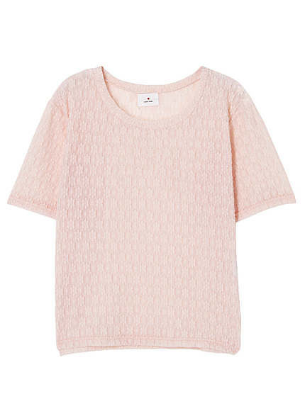 フラワーレースTシャツ