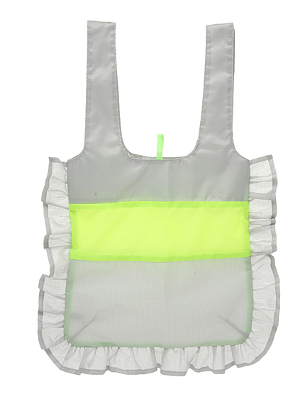 リップナイロンフリルバッグ