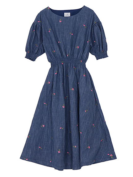 フラワーコットンワンピース