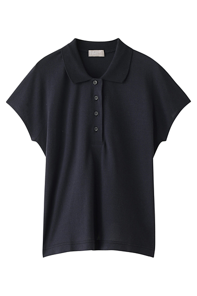 コットンシルクポロシャツ