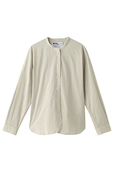 【MHL.】コットンストライプシャツ