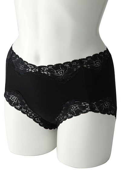 ハーフカットレース フルヒップコットンショーツ
