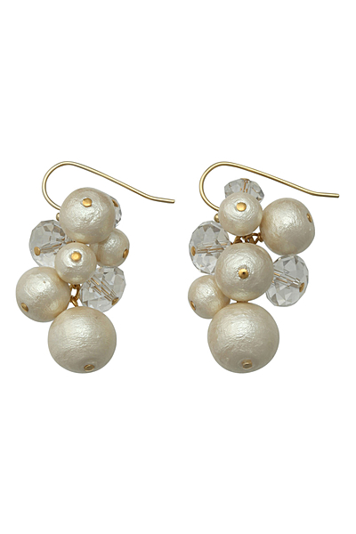 【anq.】コットンパールピアス