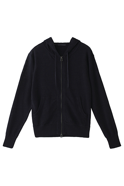 リネンニットパーカ