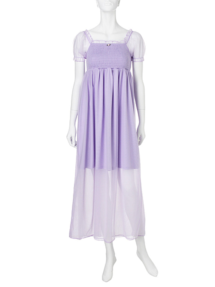 チュールマキシワンピース