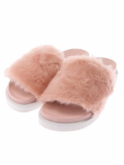 WEGO/ファーサンダル