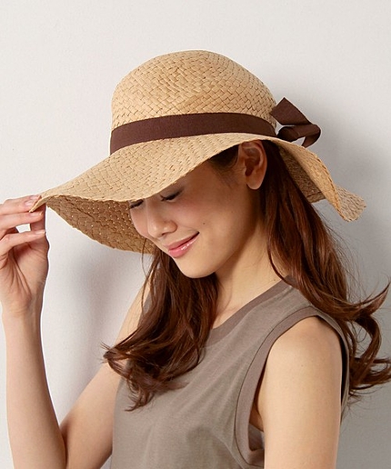 〓JC 細リボン ハット / 帽子 / HAT / 日よけ