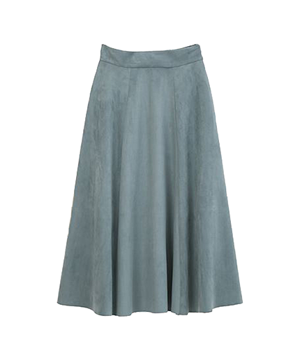 スエードマキシスカート