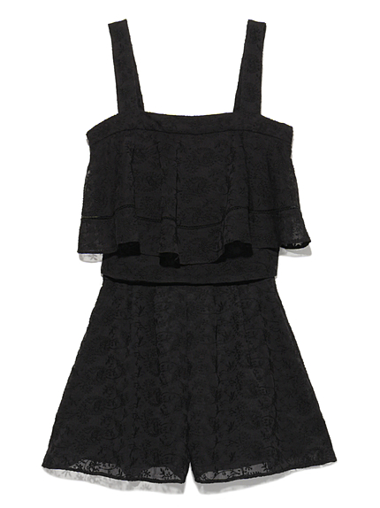 レース刺繍セットアップ