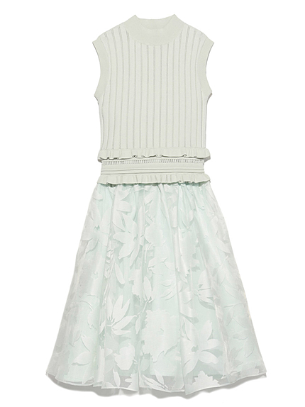 オパールニットコンビワンピース