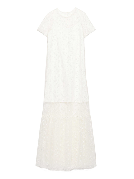 レースロングワンピース