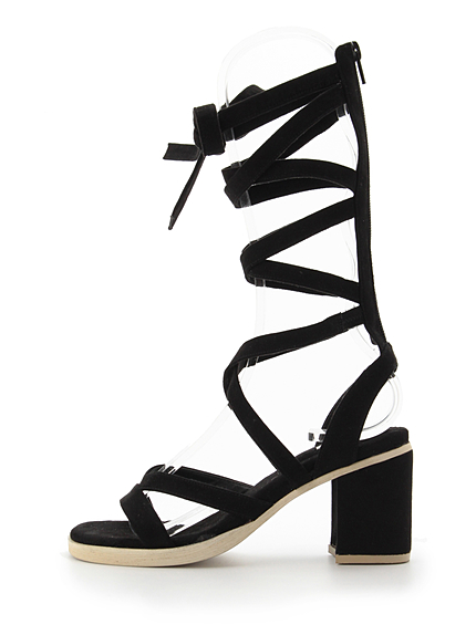 レースアップサンダル