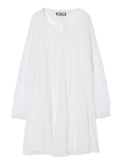 レースシフォンワンピース