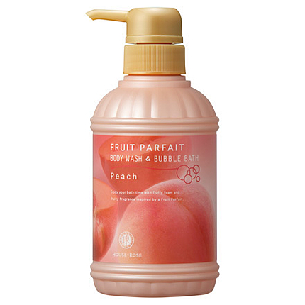 フルーツパルフェ ボディウォッシュ&バブルバス PE (ピーチの香り)