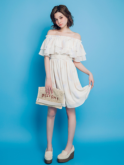 【sc】フェザーシフォンワンピース
