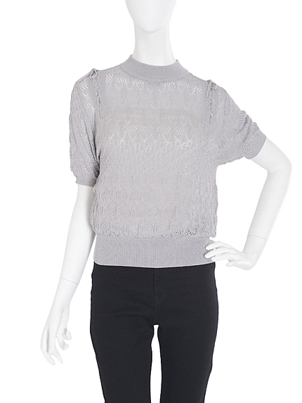 【se】レースニットトップス