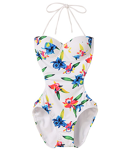 【WEB限定】花柄スイムウェア