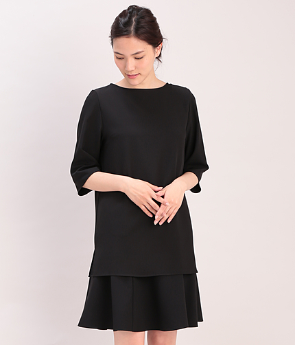 【2WAY】ボートネックワンピース