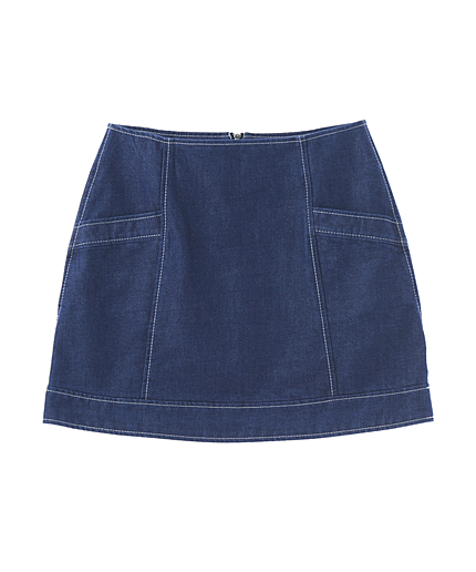 台形デニムスカート