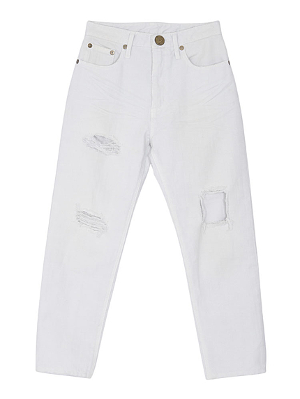 【CASUAL】クラッシュテーパードBOYSデニム