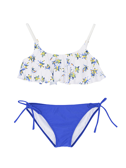 【LIFE】ダブルフラワー×無地ビキニ