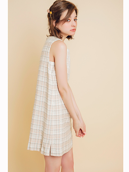 スリットビジューワンピース