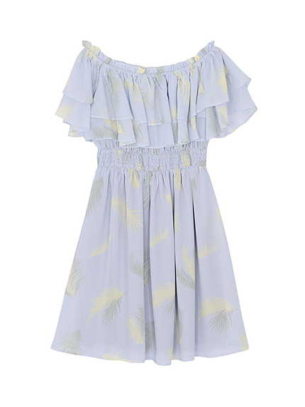 フェザーシフォンワンピース