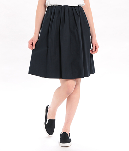 ウエストゴムタックギャザースカート