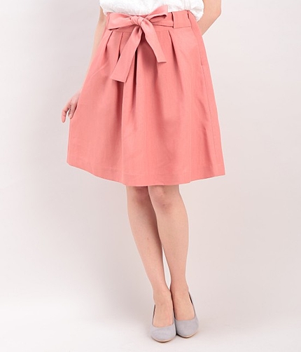 【4WAY】タックギャザーフレアスカート