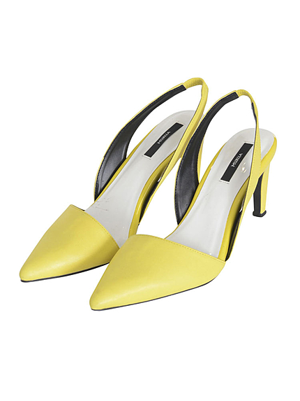 【SHOES】バックナローストラップパンプス