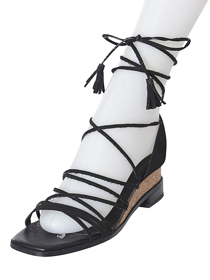 【SHOES】レースUPサンダル