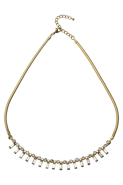 EFB スクエアビジューネックレス