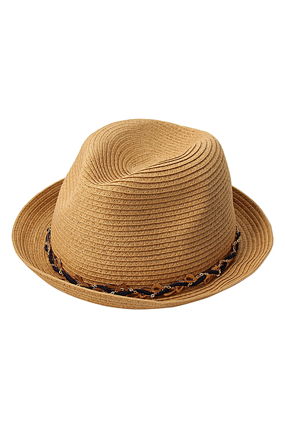 【Genie by Eugenia Kim】EDIE ミックスコードトリムストローハット