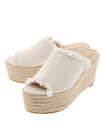 WEGO/フリンジデニムサンダル