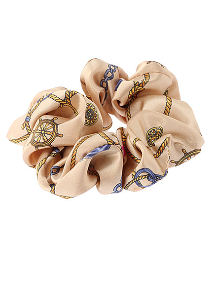 スカーフ柄シュシュ