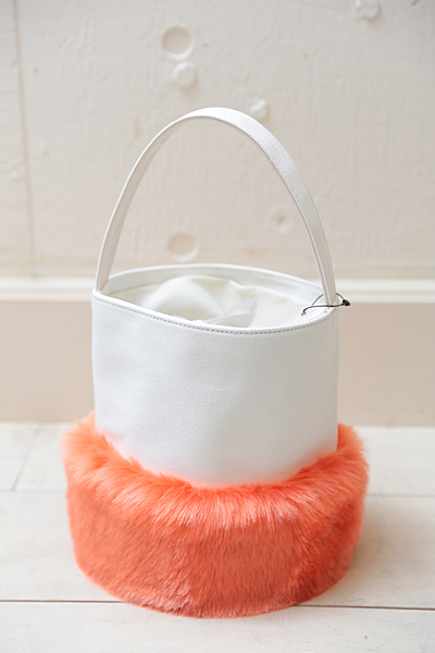 ワンハンドルファーキャンバスバッグ