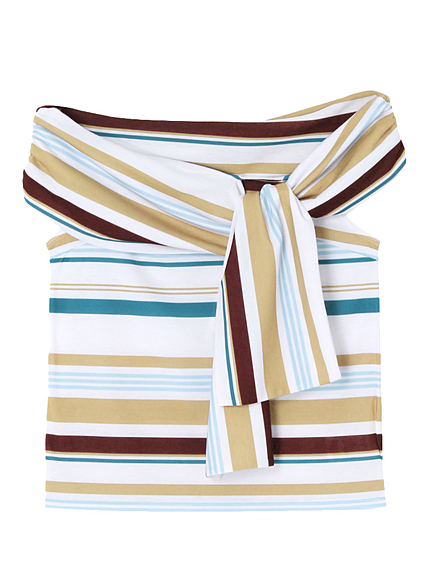 【FEMININE】リボンオフショルトップス