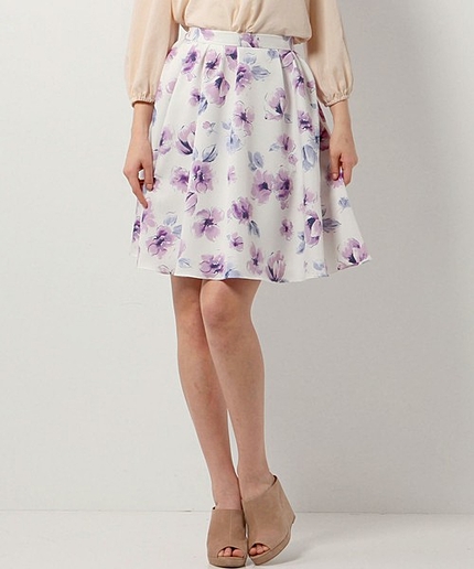 〓●JOC ボカシPoppy W/GA スカート / 花柄 / フラワープリント