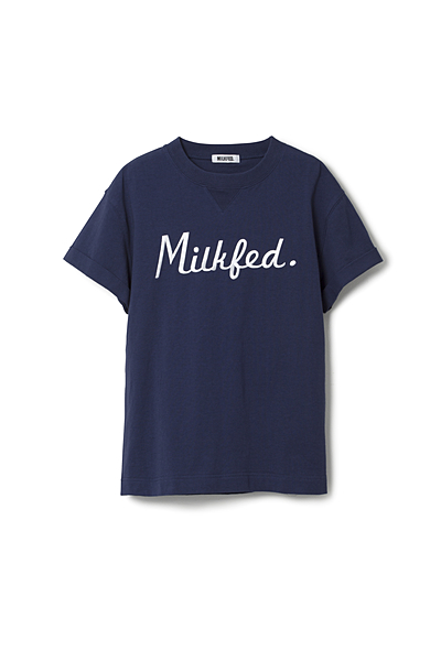 EMBROIDERED ROLL UP S/S TEE