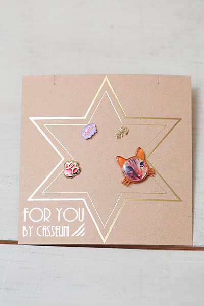 CATセットピアス