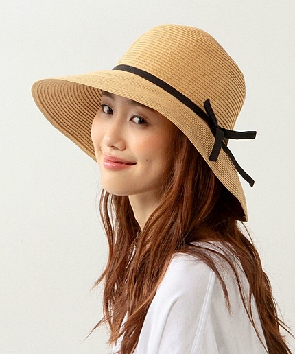 JC 細リボン ペーパー ハット / 帽子 / 麦わら帽子 / 日よけ