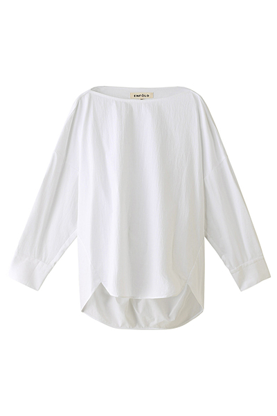 COタイプライターボリュームスリーブプルオーバー