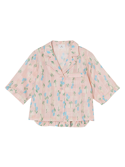 チューリップオープンカラーシャツ