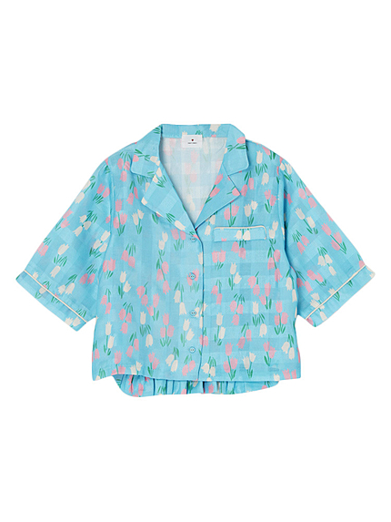 チューリップオープンカラーシャツ