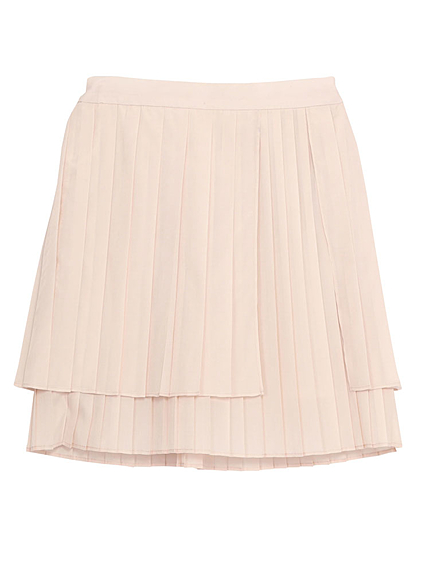 サテンミニプリーツスカート