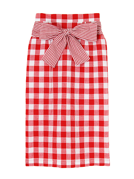 ギンガムいっぱいスカート