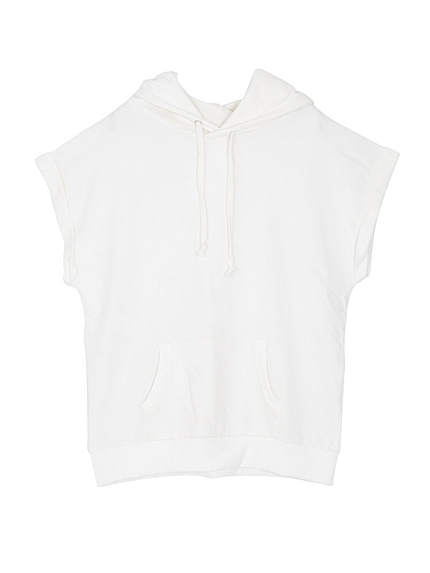 【WEB先行】裏毛ノースリパーカー