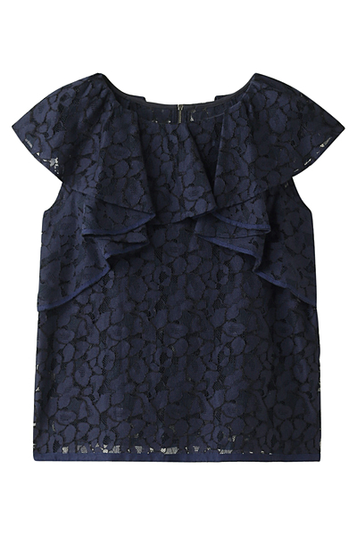 レースフリルブラウス