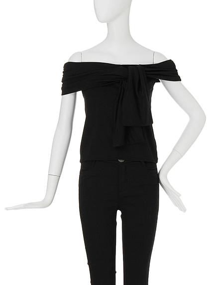 【FEMININE】リボンオフショルTOPS