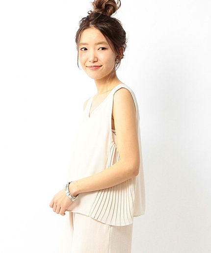 サイドプリーツノースリーブ/AEBFC ワキプリーツNSL